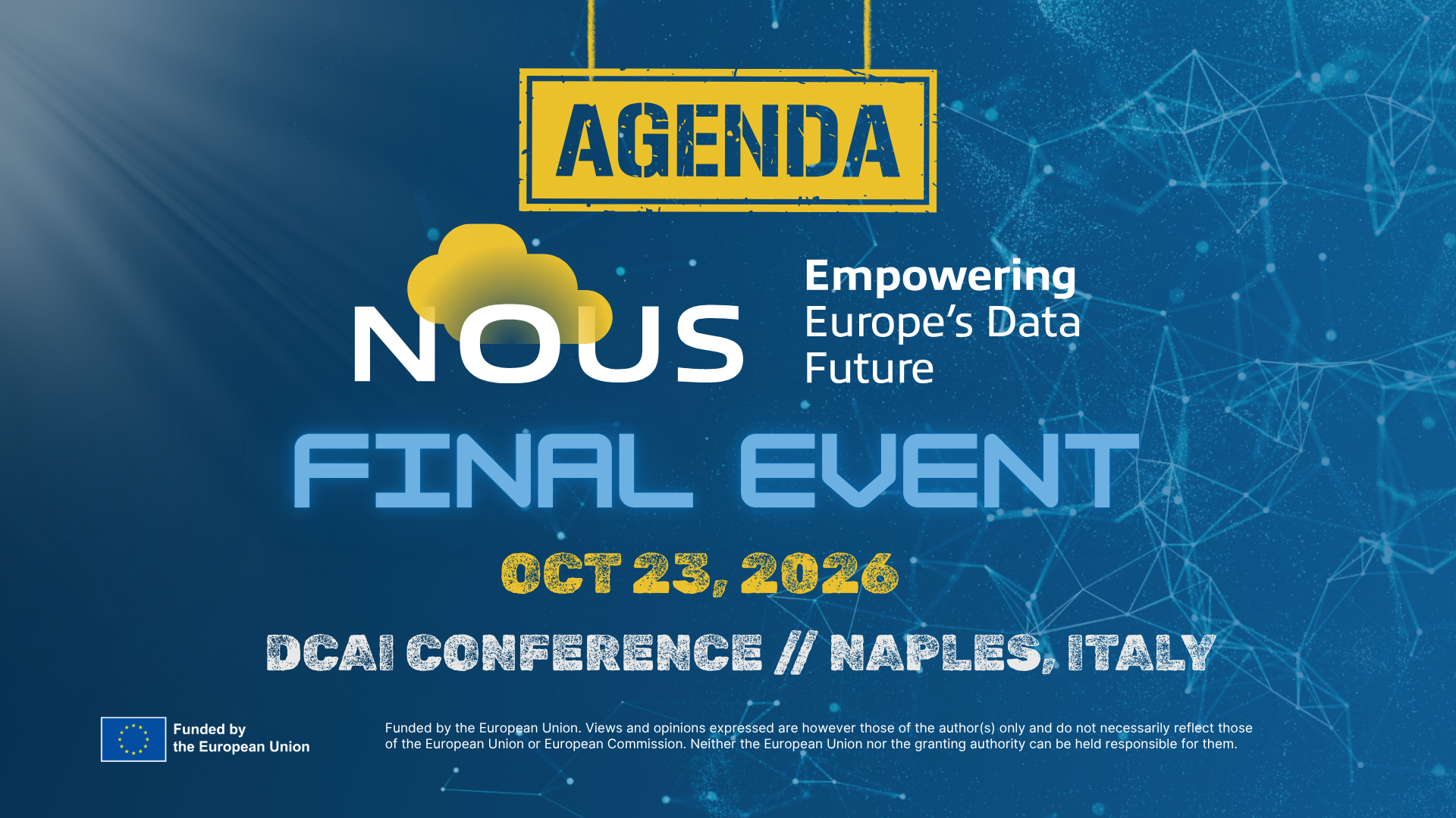 Final event agenda